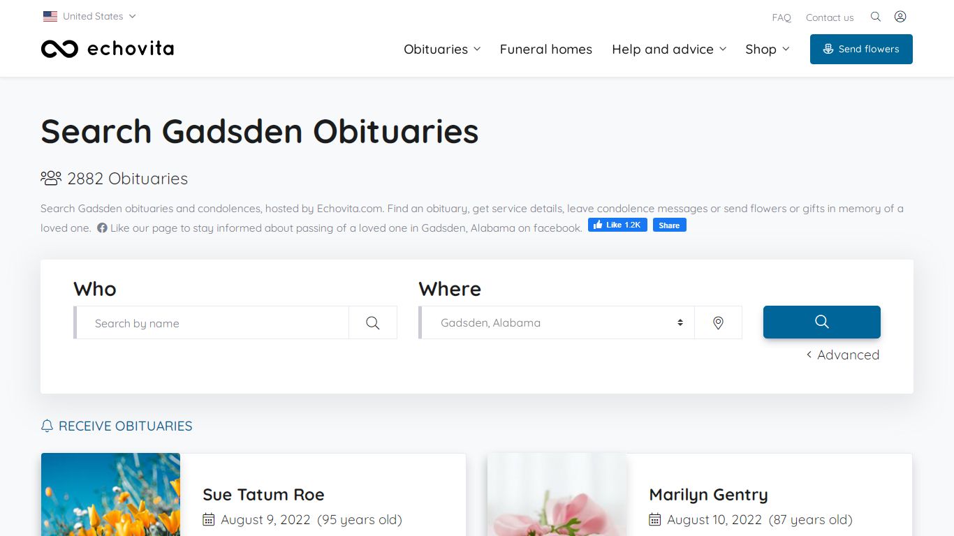 Gadsden Obituaries - Latest Obituaries in Gadsden AL